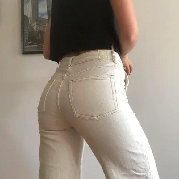 Beige flared jeans - Picture 6 of 8